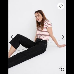 Madewell- slim wide leg pant in lunar wash